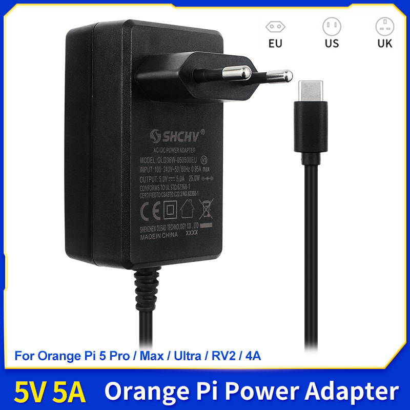 5V 5A USB Type-C Power Adapter - đánh giá và giá Banana Pi Bpi-M5