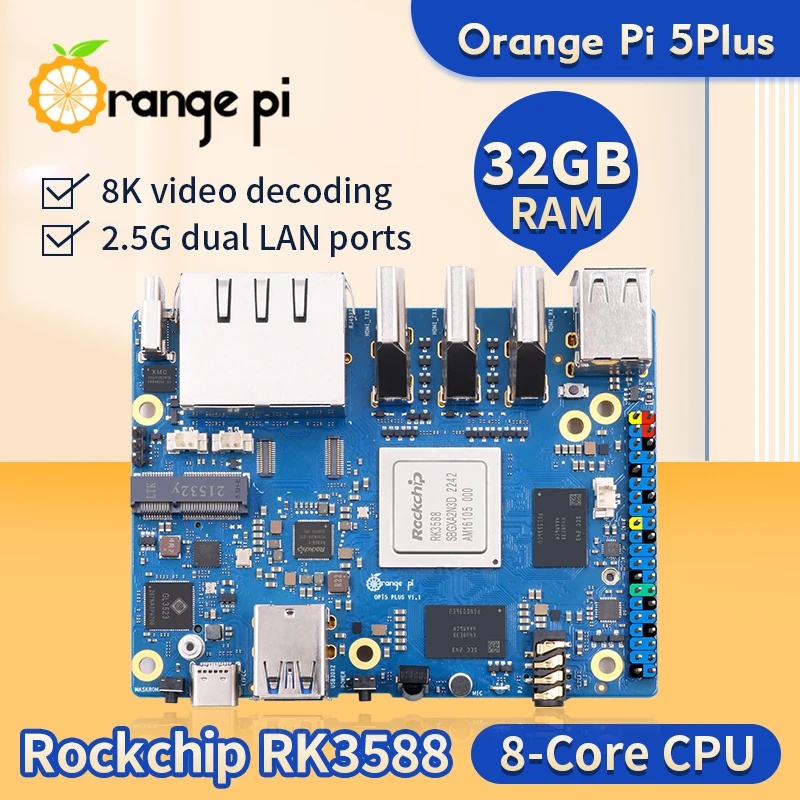 Orange Pi 5 Plus 4 8 16 32GB R - đánh giá và giá Orange Pi 5 Plus 16Gb