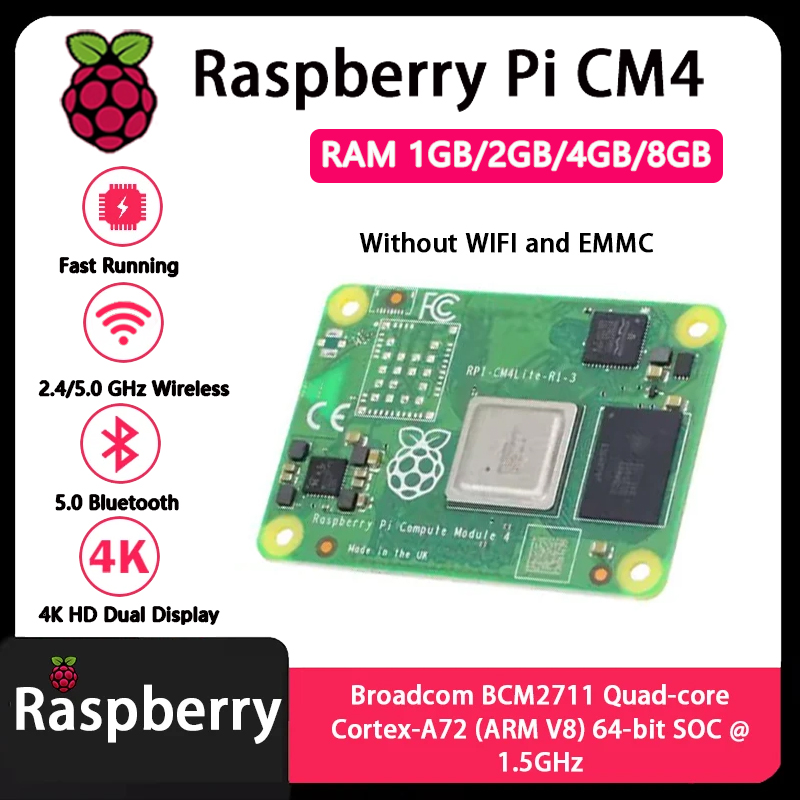Raspberry Pi CM4, các phiên bả - đánh giá và giá Raspberry Pi Compute Module 4 8Gb 32Gb